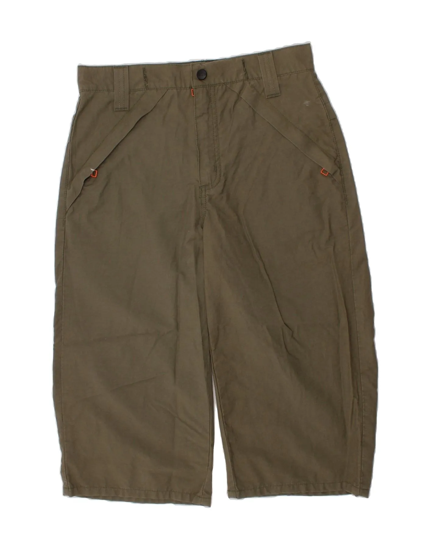 Stretchable Fabric LEE Womens Graphic Bermuda Shorts Medium W28 Khaki Cotton