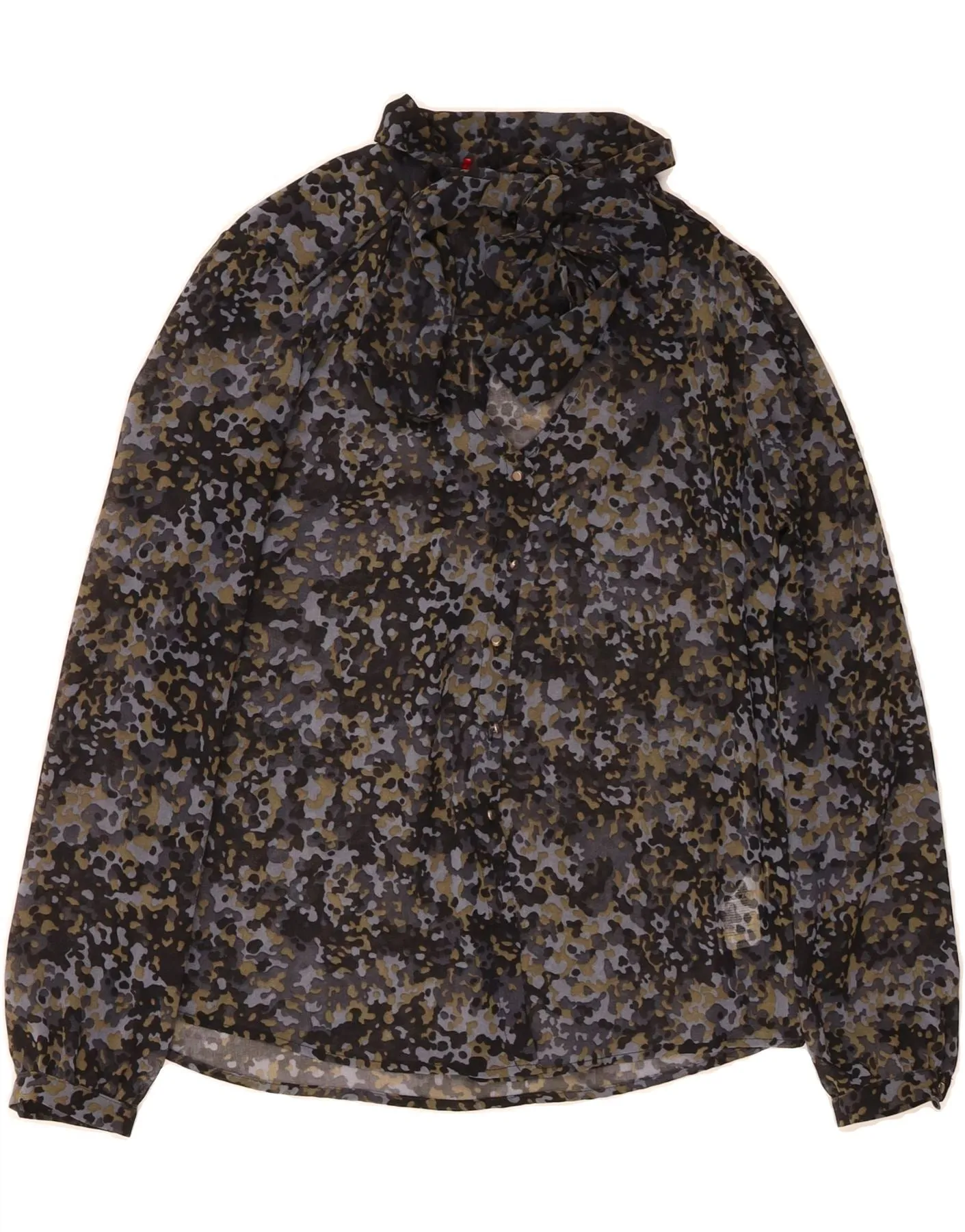 Gym Appropriate Evening Elegance SINEQUANONE Womens Shirt Blouse EU 36 Small Multicoloured Camouflage