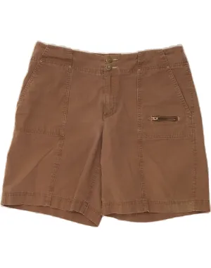 Mesh Insert EDDIE BAUER Womens Mercer Fit Chino Shorts US 10 Large W32  Brown Cotton