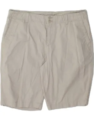 Smooth Finish EDDIE BAUER Womens High Waist Chino Shorts US 14 XL W34  Beige Cotton