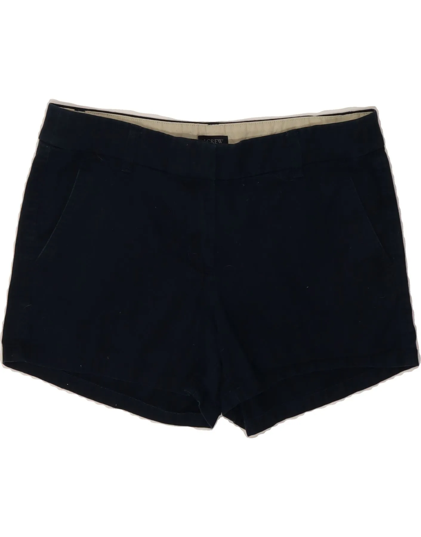 J. CREW Womens Chino Shorts US 6 Medium W32 Navy Blue Cotton Dynamic Design Cooling Core Technology