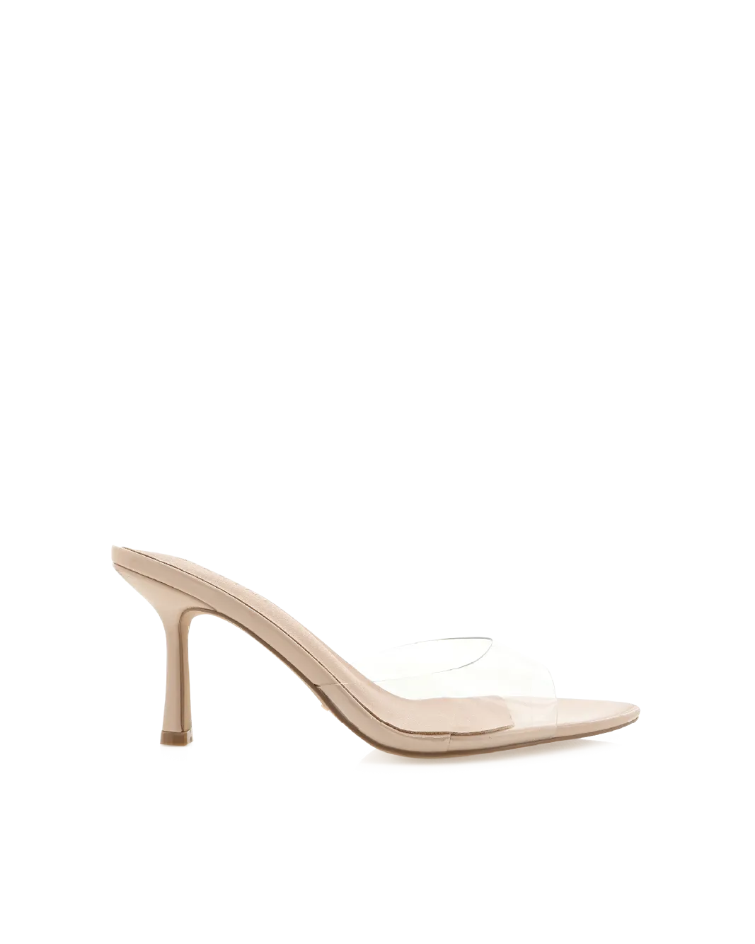 Sleek Heeled Sandals XAYANA - NUDE PATENT-CLEAR