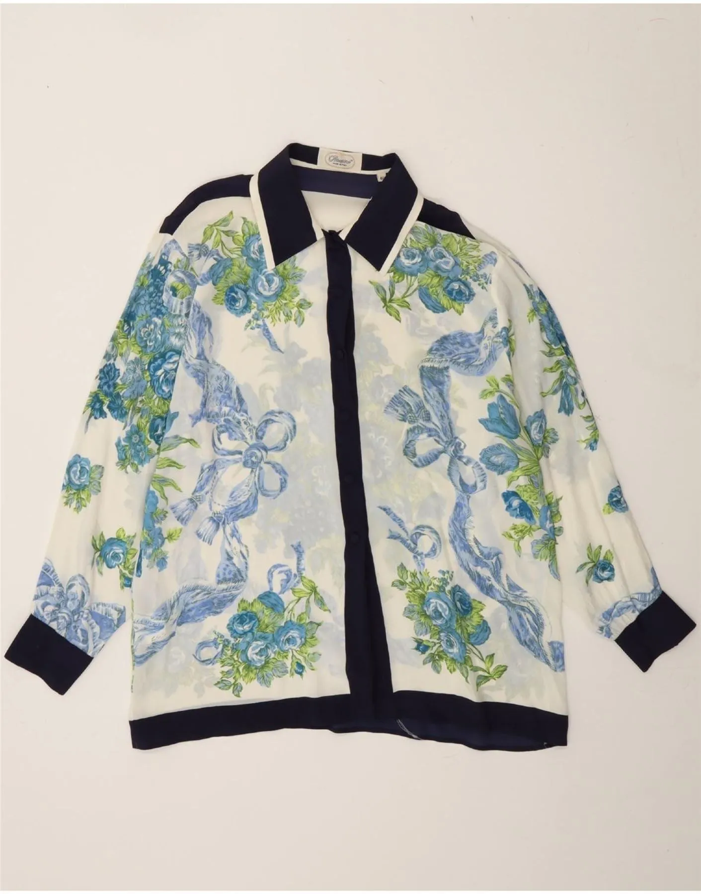 Odor Control Technology gender-neutral PEROSINO Womens Shirt Blouse IT 46 Large Multicoloured Floral Acetate