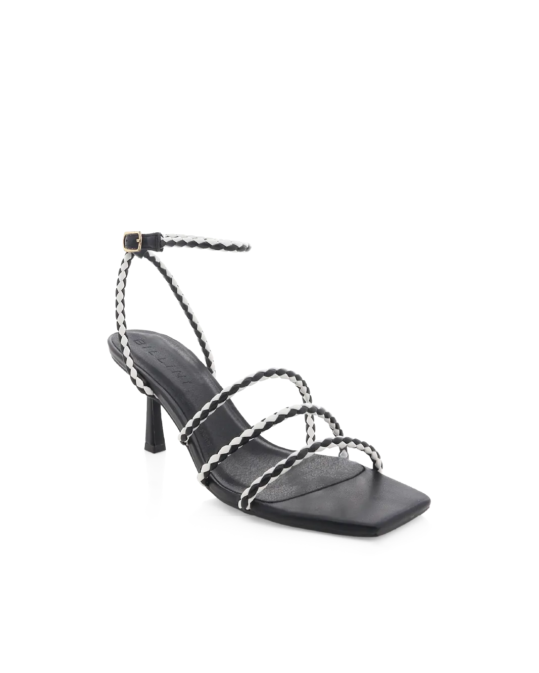 YESSICA - BLACK-WHITE CONTRAST synthetic leather Closed Toe
