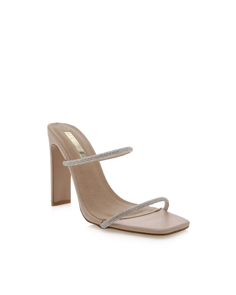 YOLA - DIAMANTE-NUDE Christmas Party Heels
