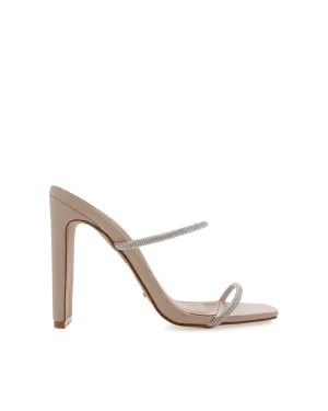 YOLA - DIAMANTE-NUDE Retro Stilettos elegant design