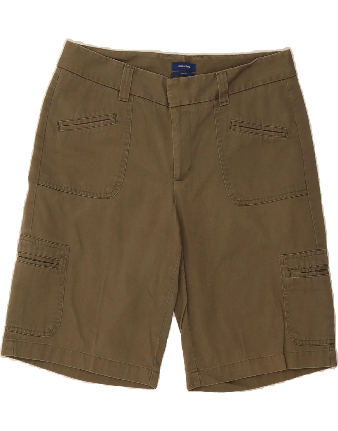 DOCKERS Womens Favorite Fit Cargo Shorts US 6 Medium W32  Khaki Cotton family gathering