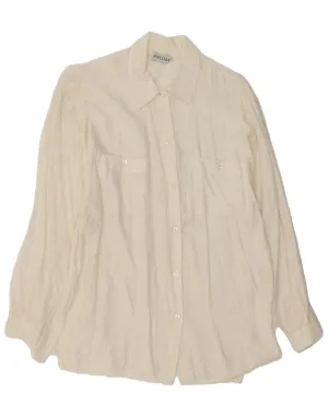 Odor control Breathable fabric PRISMA Womens Shirt Blouse EU 40 Medium White Viscose