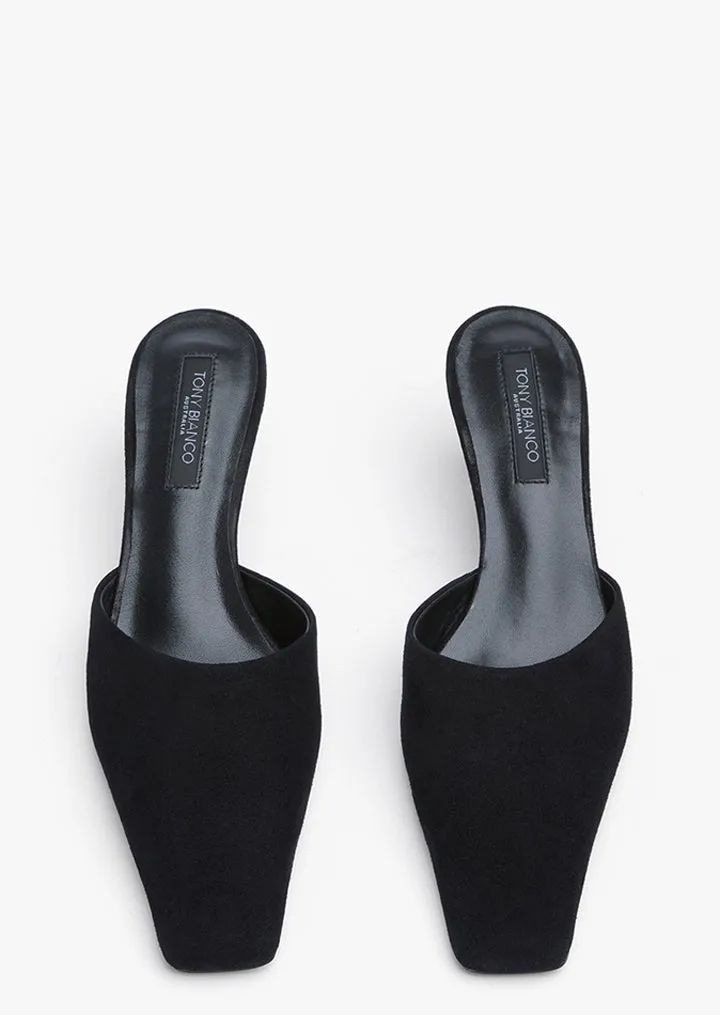 Zubi Black Suede Quick Drying Edgy Profile