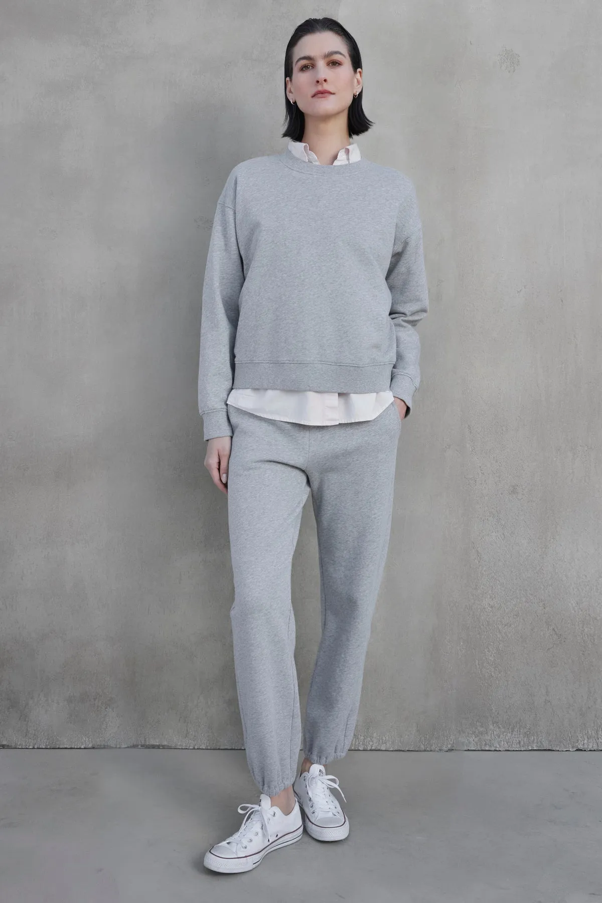 Ribbed Collar Design ZUMA SWEATPANT